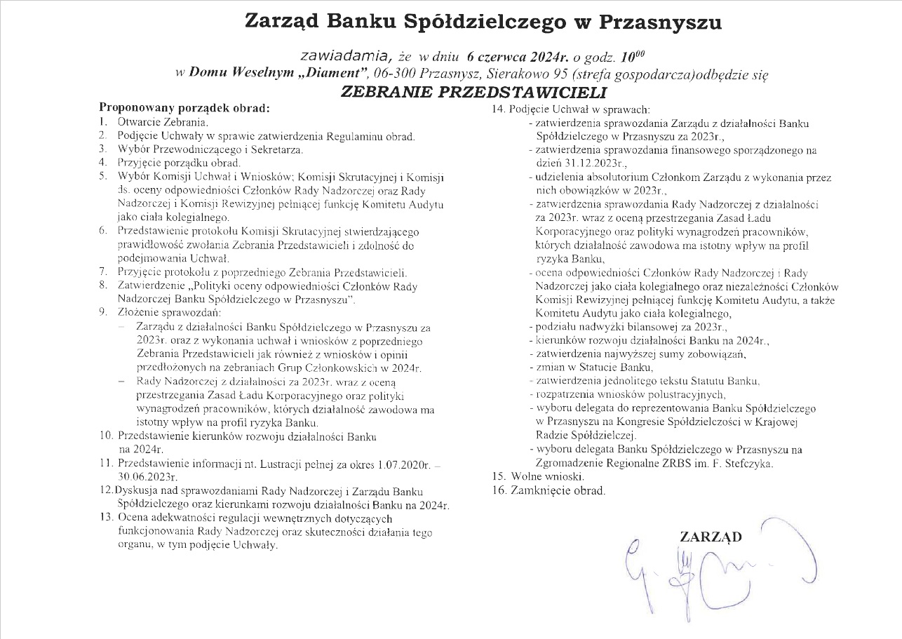 Zebranie przedstawicieli