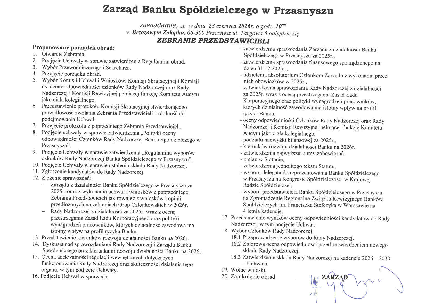 Zawiadomienie o ZP